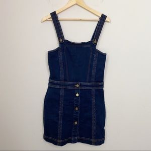 7 For All Mankind Pinafore Denim Dress